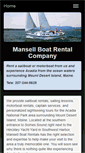 Mobile Screenshot of mansellboatrentals.com